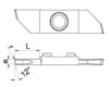 Abstechplatte 12° mit Spanroller und Radius (854 Rb - r )